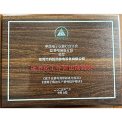 標(biāo)準(zhǔn)化工作突出成就獎(jiǎng)